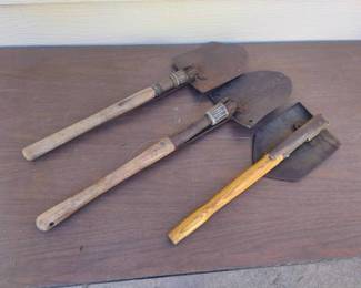 3 camp shovels