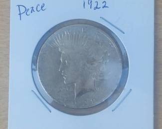 1922 Peace Silver Dollar