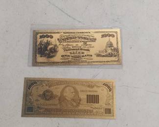 2 Gold Banknotes