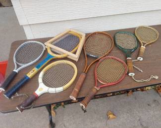 assorted rackets