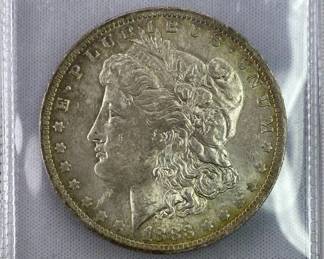 1883-O Morgan Silver Dollar, AU-UNC