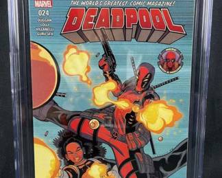 2017 Deadpool #24 Signed by Gerry Duggan CGC 9.6