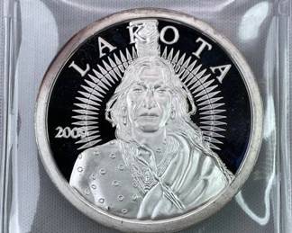 2009 Lakota Nation 1oz Silver .999 Prooflike