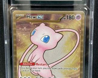 Pokemon Gold Metal Mew ex Ultra Premium CGC 9