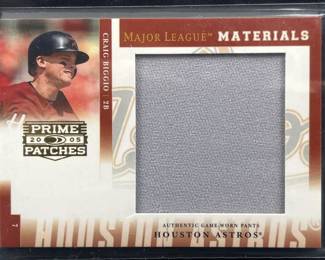 2005 Donruss Jumbo Relic Craig Biggio #/424