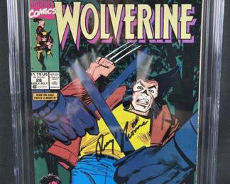 1990 Wolverine #26 Signed Roy Thomas CGC 9.6
