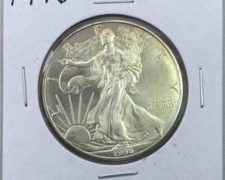 1996 American Silver Eagle Key Date .999