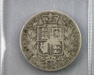 1876 Great Britain Silver Half Crown