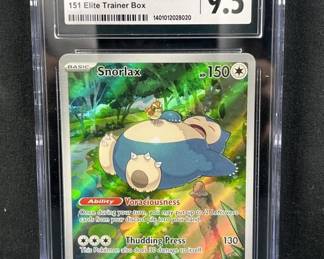 Pokemon Snorlax Black Star Promo 151 Ultra CGC 9.5