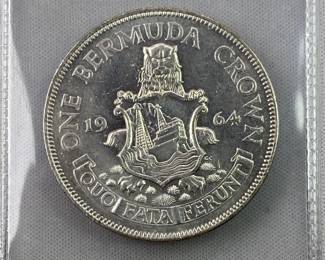 1964 Bermuda Silver Crown w/ Elizabeth II