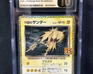 Pokemon Rocket's Zapdos JP 25th Ann CGC 10 Pristin