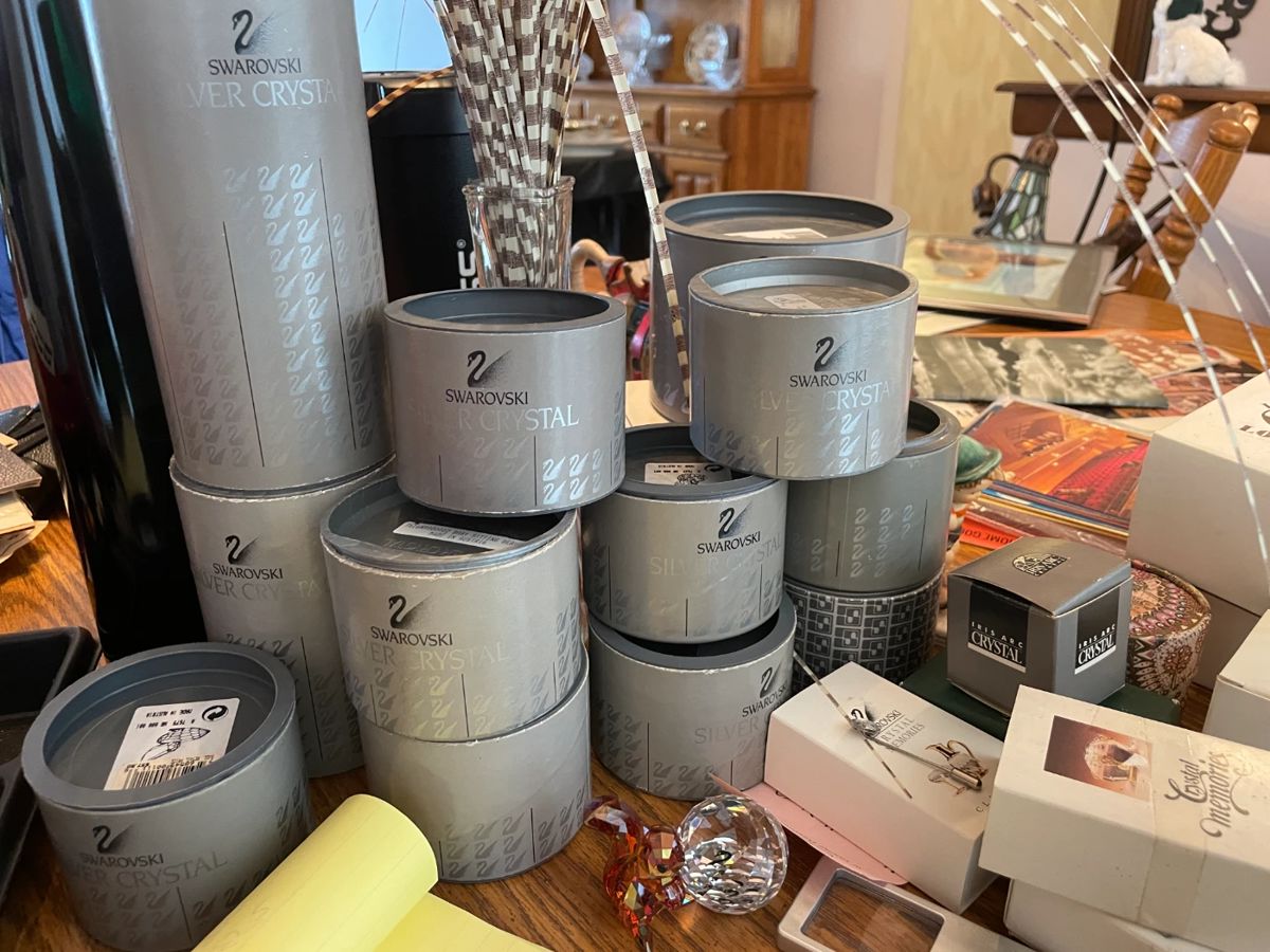 . . . a large collection of Swarovksi figures!!