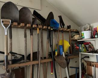 . . . nice assortment of yard tools
