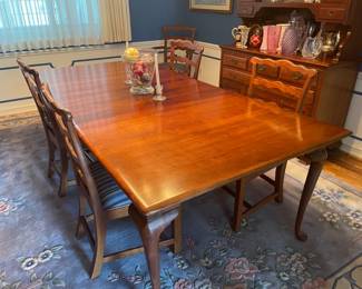 . . . beautiful dining table and chairs