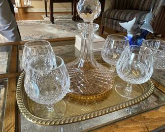 . . . great crystal decanter set