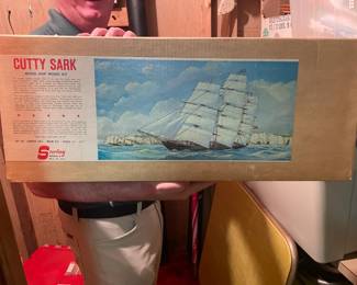 . . . vintage Cutty  Sark ship model
