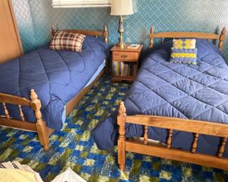 . . . matching twin beds