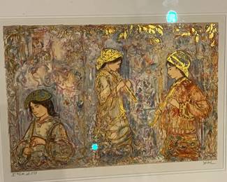 Edna Hibel print over a dozen of her works including books of hers