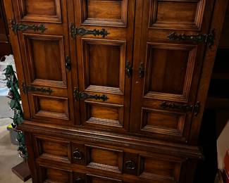 Wood armoire / hutch