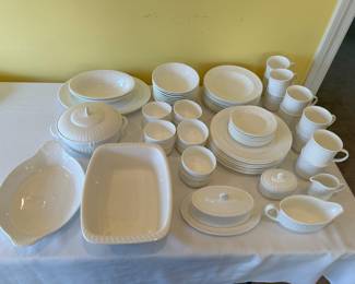 	#26	Wedgewood Nantucket Service for 10 + serving pieces 	 $500.00 				