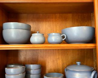 *	#57	Dansk "Mesa"  Sky Blue service for 12 dinnerware set of 101 pieces	 $275.00 				