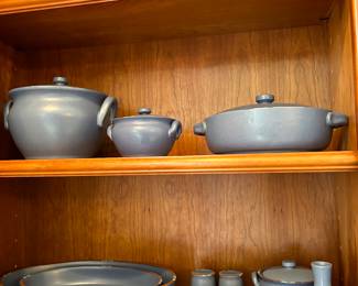 *	#57	Dansk "Mesa"  Sky Blue service for 12 dinnerware set of 101 pieces	 $275.00 				