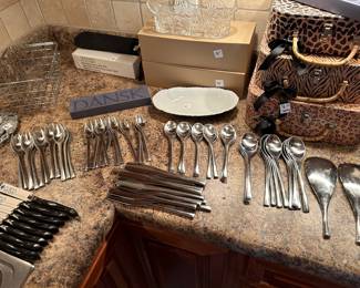 *	#55	Dansk "Odin" stainless flatware 59 pieces	 $200.00 				