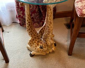 	#50	Giraffe side table 16x22	 $40.00 				
