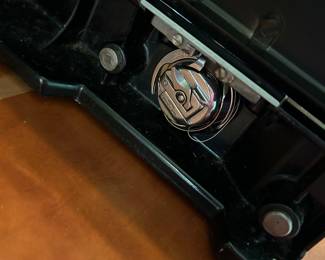 	#59	Singer 221 serial #AL727600 with accessories	 $350.00 				