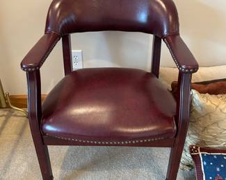 	#42	Leather chair	 $40.00 				