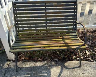 	#104	Metal bench	 $40.00 				