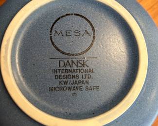 *	#57	Dansk "Mesa"  Sky Blue service for 12 dinnerware set of 101 pieces	 $275.00 				