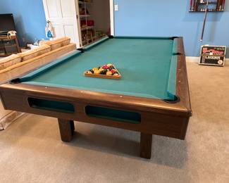 	#74	Briarwood IV Brunswick pool table with accessories	 $200.00 				