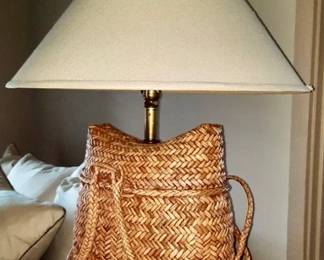 Lamp - Woven Basket