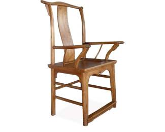 Late Qing Yu Mu Yoke Back Chair,  CIRCA late 1800’s,  
37”H x 18”W x 16”D,  CHA-04B