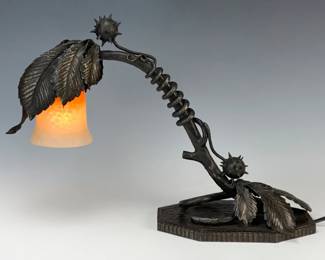 Art Deco lamp signed Schneider