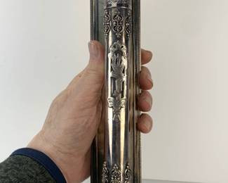 Large sterling silver Mezuzah