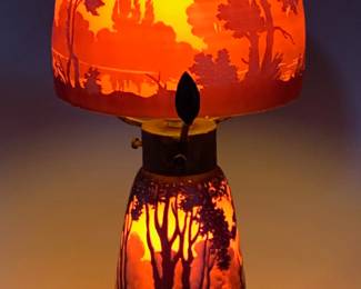 Muller Fres cameo lamp