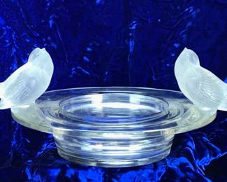 Rene Lalique 2 Birds bowl