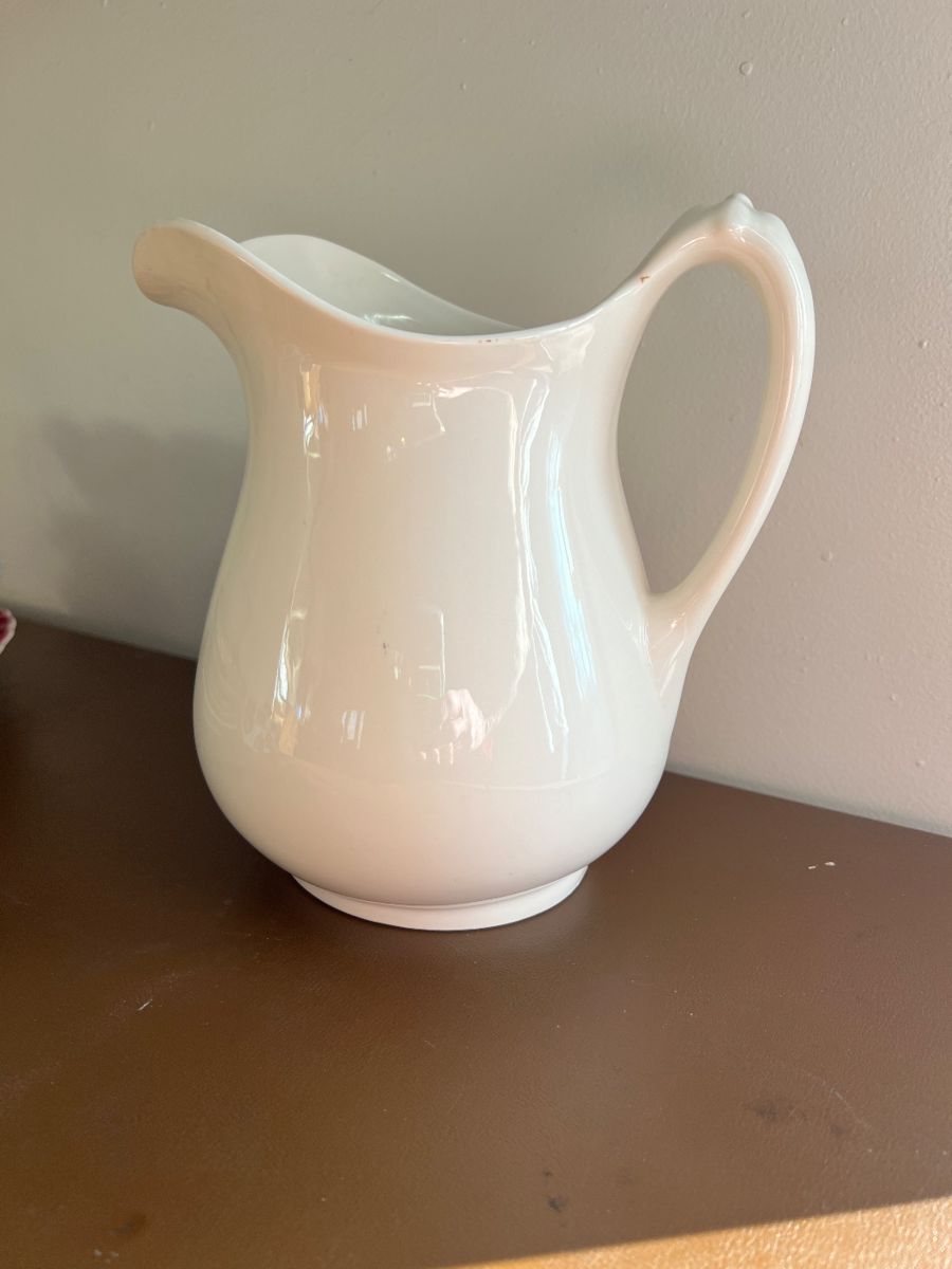 Thompson ironstone pitcher in beautiful condition