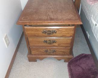 Side table. 19 x 20 x 26. Top needs a little work