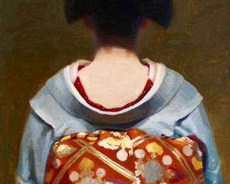 The Last Geisha -original oil on canvas 16"x 12" from Galerie Judith Engelstad, Sausalito CA. (Still visible online--gallery retied....Stunnning!