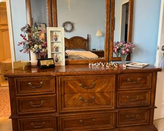 Dresser with mirror