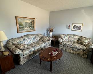 Sofa and matching love seat