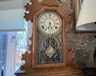 Ingraham gingerbread mantle clock