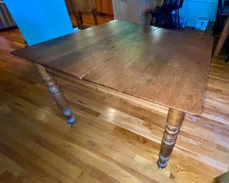 antique oak table (w/1 leaf not shown)