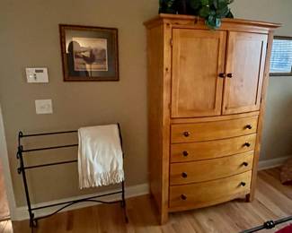 quilt rack; very nice ward/robe or TV cabinet