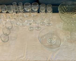 selection of glass & crystal