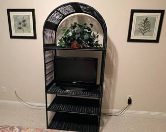 wicker shelf