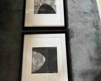 $240. Pair of monoprints signed by the artit
